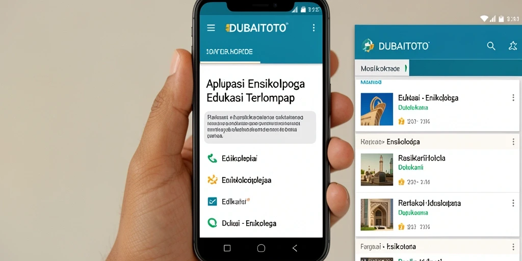 Tampilan antarmuka DUBAITOTO yang menarik dan informatif.