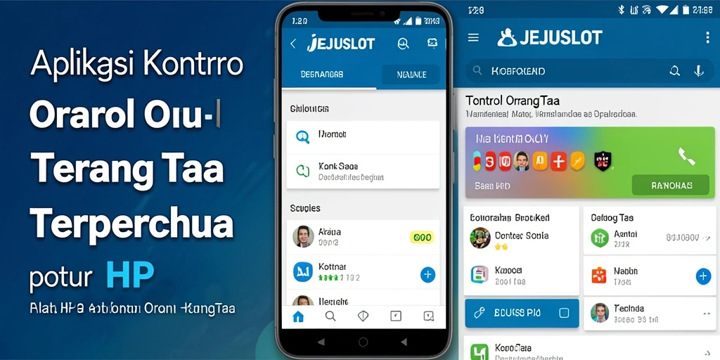 Tampilan utama aplikasi JEJUSLOT yang intuitif untuk kontrol orang tua.