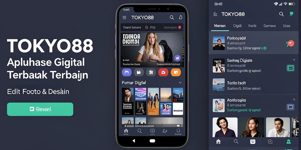 Tampilan antarmuka TOKYO88 yang menarik dan intuitif untuk Gambar Digital.