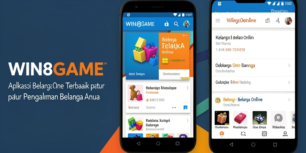 Tampilan antarmuka aplikasi WIN8GAME untuk belanja online yang mudah digunakan.